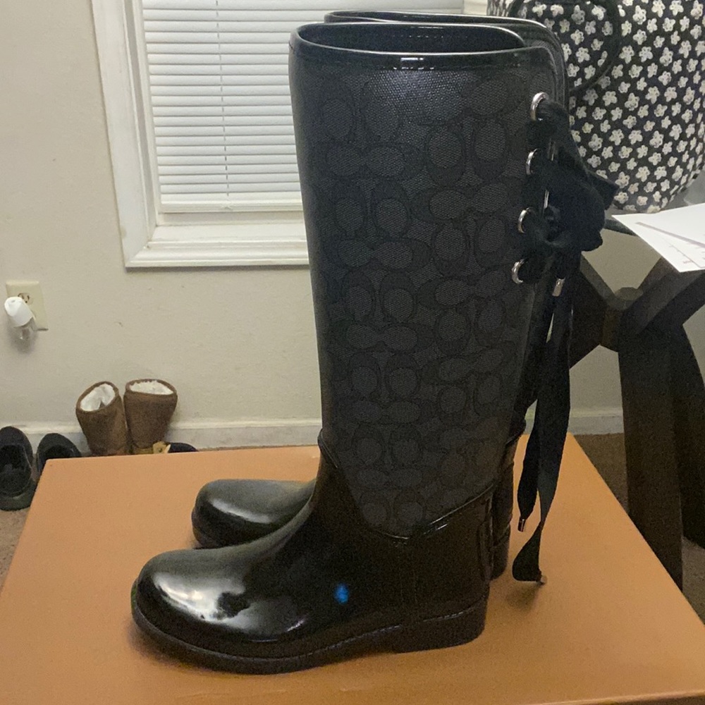 Coach rain boots